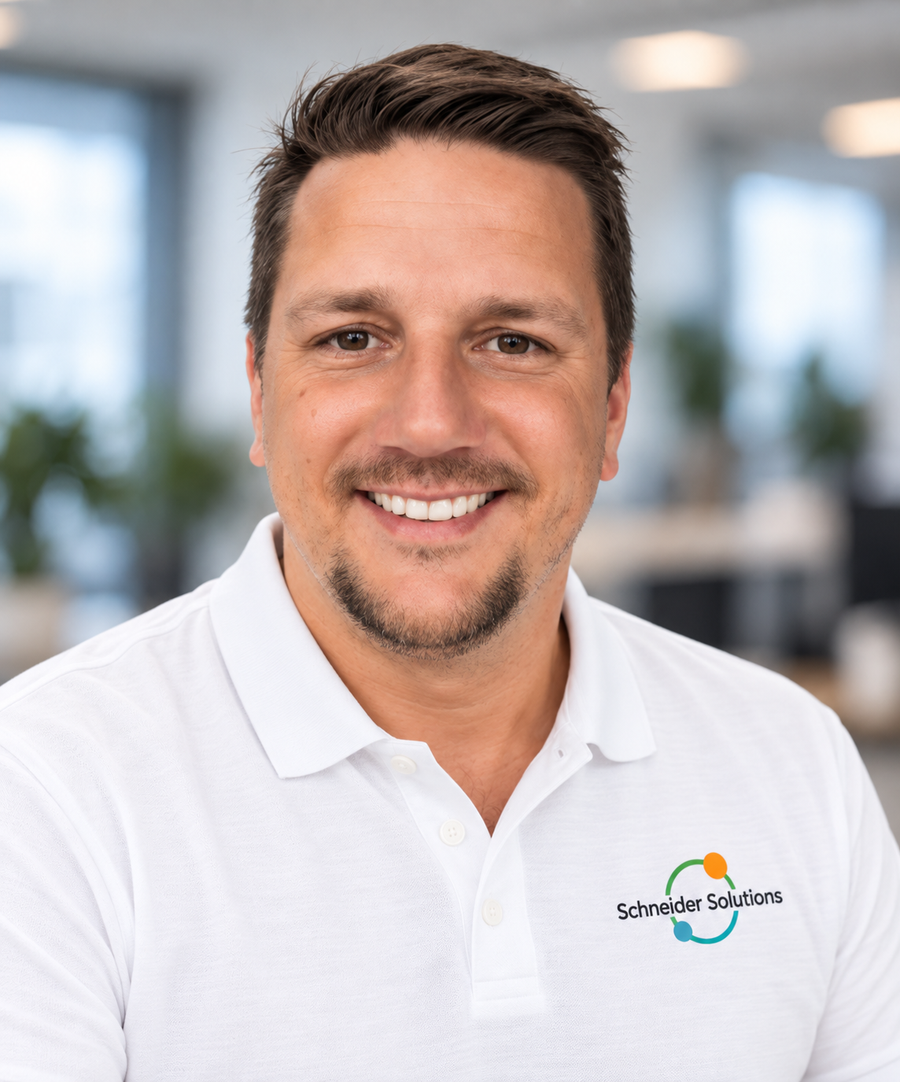 Porträt von Andy, Head of Marketing bei Schneider Solutions.
