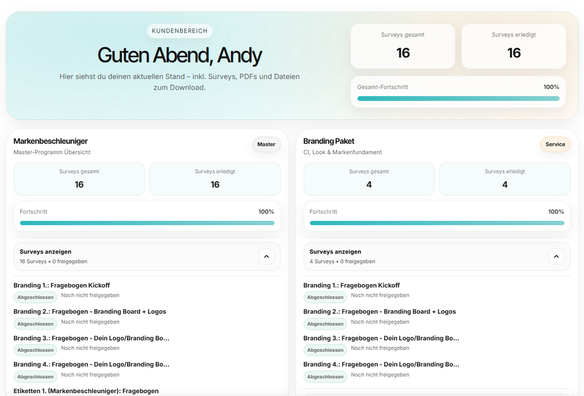 Go-Live Check / Übergabe